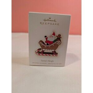 Hallmark Keepsake Christmas Ornament Santa's Sleigh Handcrafted 2009